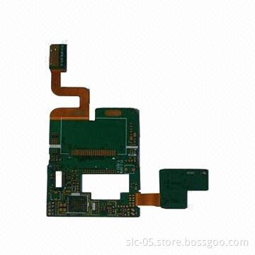 Rigid-flex PCBs, 4-layer PI + FR4, Surface Finish ENIG and 0.4mm Flex Thickness